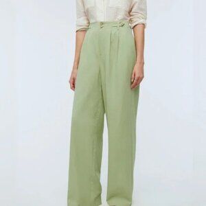Madewell The Harlow Wide-Leg Pant Pale Lemongrass Size 10P